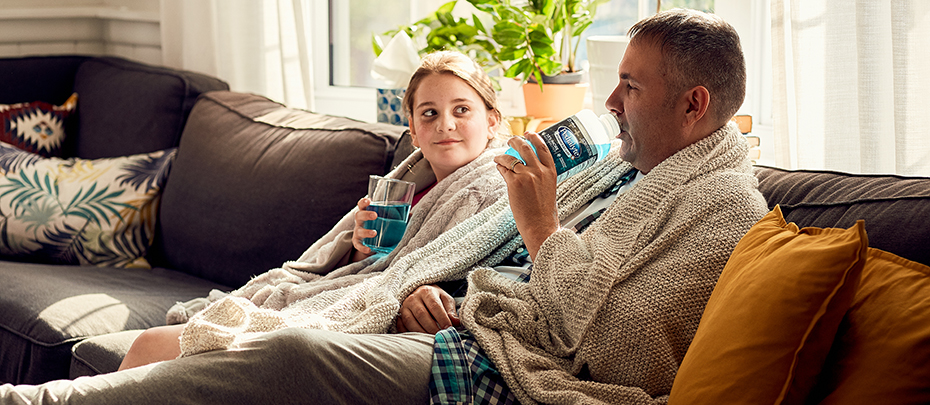 A family drinks Pedialyte to rehydrate during flu season.
